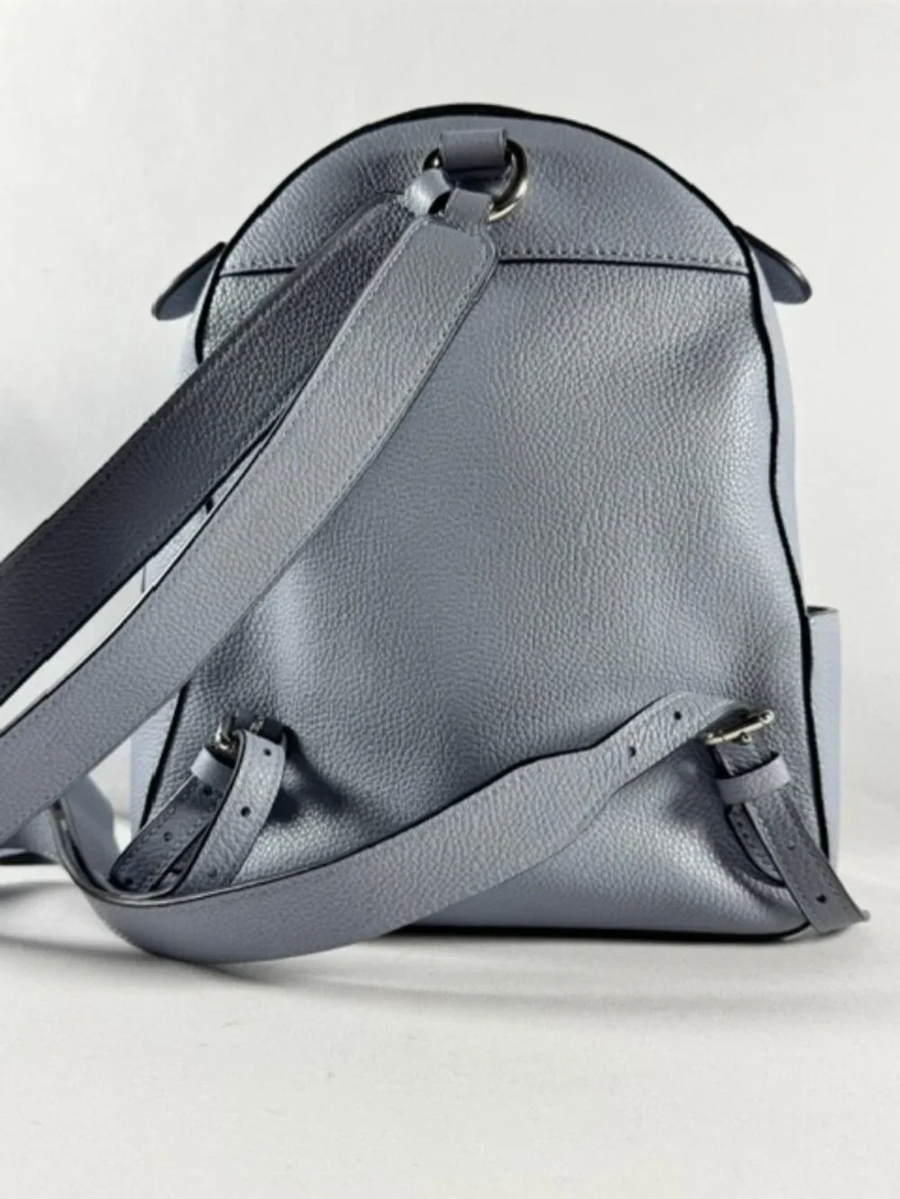 COACH Campus Backpack 23 Pebbled Leather #31032, Blue/Periwinkle (RARE) & SHW